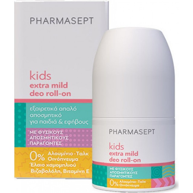Pharmasept Extra Mild Deo Roll-on Αποσμητικό για Παιδιά & Εφήβους, 50ml