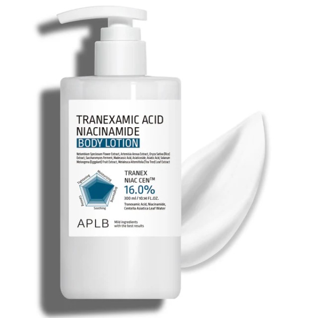 APLB  Tranexamic Acid Niacinamide Body Lotion-Κρέμα σώματος για φωτεινή και καθαρή επιδερμίδα Με  Τρανεξαμικό και Νιασιναμίδη 300ml