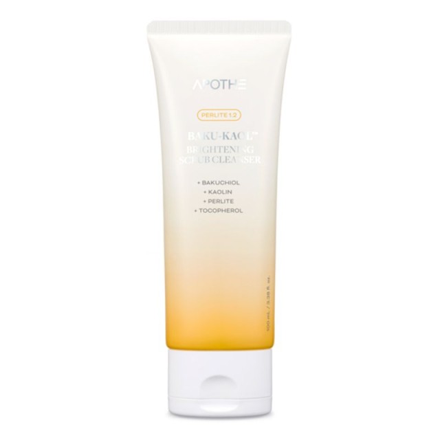 Apothe Baku Kaol Brightening Scrub Cleanser 100ml-Peeling Λάμψης και Αντιγήρανσης 100ml
