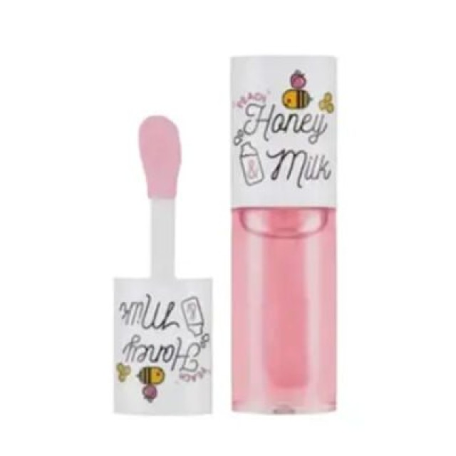 A’pieu Honey & Milk Lip oil Peach – Ενυδατικό έλαιο χειλιών Ροζ  5gr