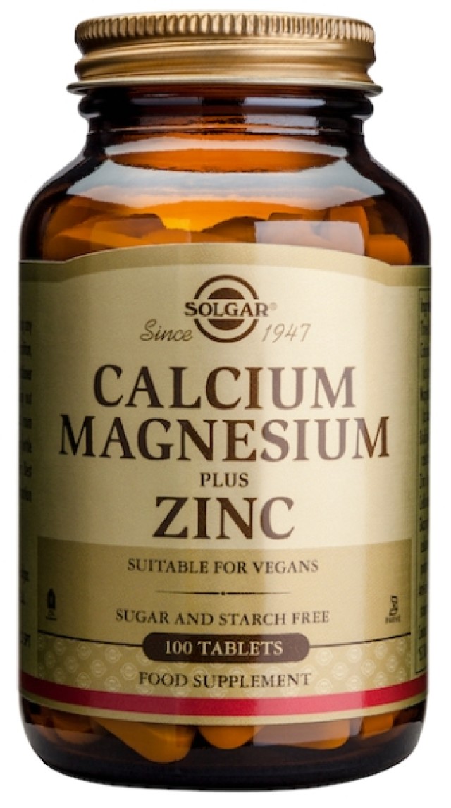 Solgar Calcium Magnesium plus Zinc 100tabs