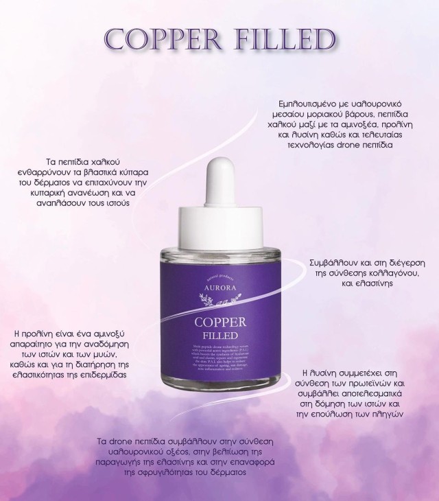 Aurora Copper Filled Face Serum 30ml