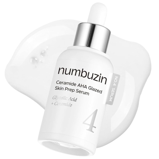 Numbuzin Ορός Προσώπου No.4 Ceramide AHA Glazed Skin Prep Serum, 30ml