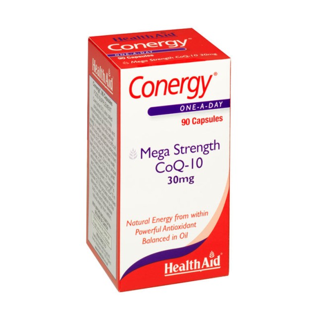 HEALTH AID Conergy Mega Strength CoQ-10 30mg 90 Ταμπλέτες