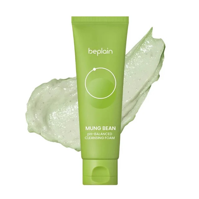 beplain  Mung Bean pH Balanced Cleansing Foam - αφρός καθαρισμού με φασόλια mung καθαριστικό προσώπου, 80 ml