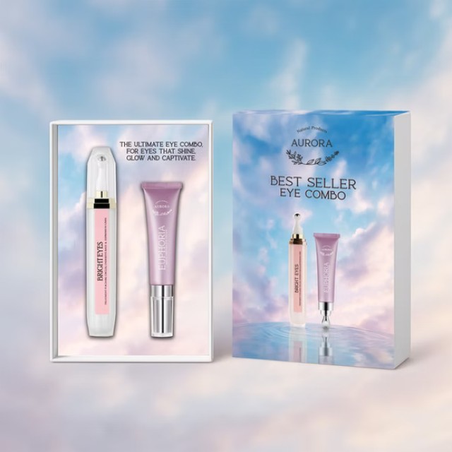 Aurora Best Seller Eye Combo Bright Eyes Serum 20ml + Euphoria Eye Cream 20ml
