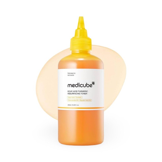 Medicube Kojic Acid Turmeric Resurfacing Toner-Τονωτική λοσιόν Λεύκανσης με κουρκουμά και κοτζικό οξύ 250nl