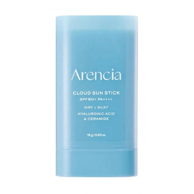Arencia Cloud Sun Stick SPF50+ PA++++ | Αντηλιακό Stick Προσώπου ενυδάτωση και αόρατο ματ αποτέλεσμα χωρίς λιπαρότητα ,18g
