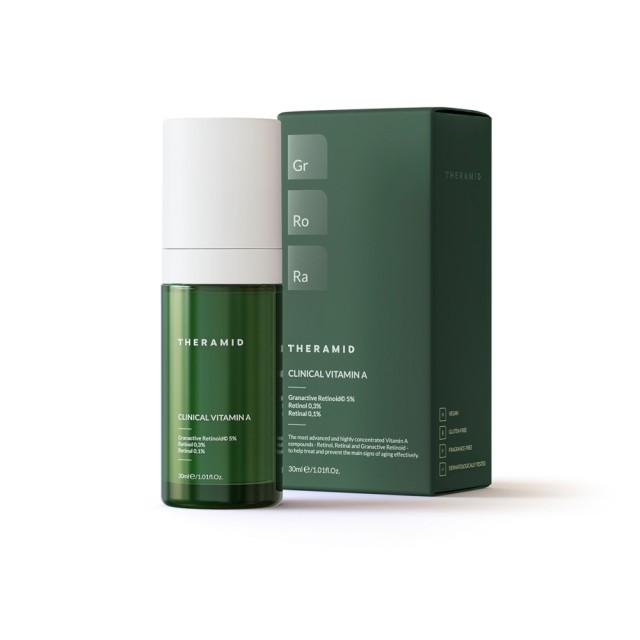 Theramid Clinical Vitamin A  Serum – Ενισχυμένος Ορός Ρετινόλης & Ρετιναλδεΰδης 30ml