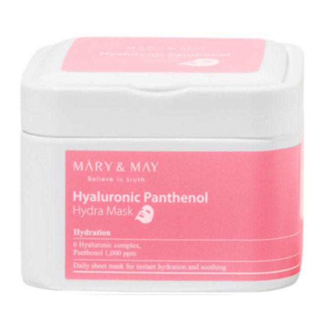 Mary&May Hyaluronic Panthenol Hydra Mask - Πακέτο με 30 τεμάχια μάσκες προσώπου 400gr