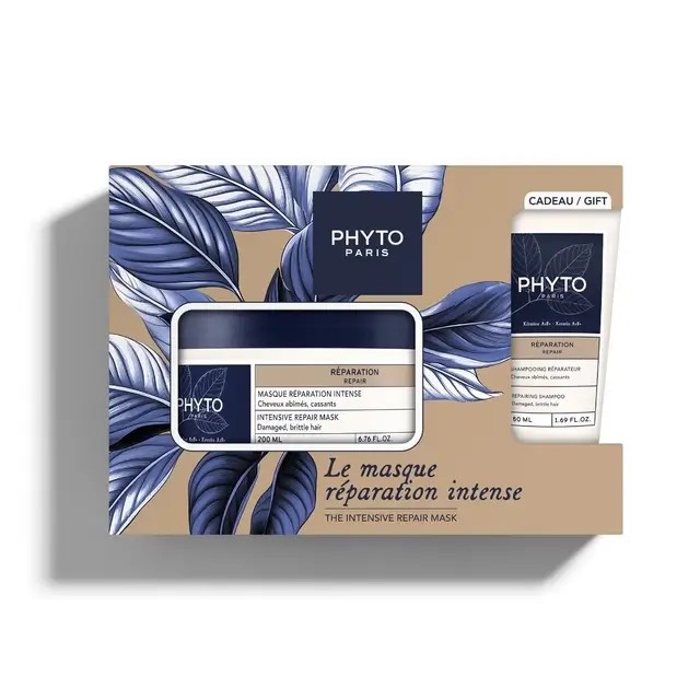 Phyto Promo The Intensive Repair Mask Μάσκα Ενταντικής Επανόρθωσης, 200ml & Δώρο Repairing Shampoo Σαμπουάν για Επανόρθωση 50ml