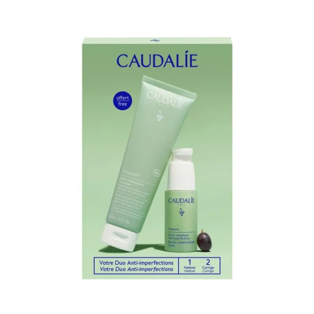 Caudalie Vinopure Sérum Salicylique Anti-Imperfections 30 ml + Purifying Gel Cleanser 150 ml