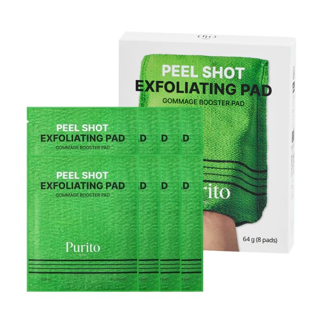 Purito Peel Shot Exfoliating Pad-Επιθέματα για Απολέπιση Προσώπου 8Pads
