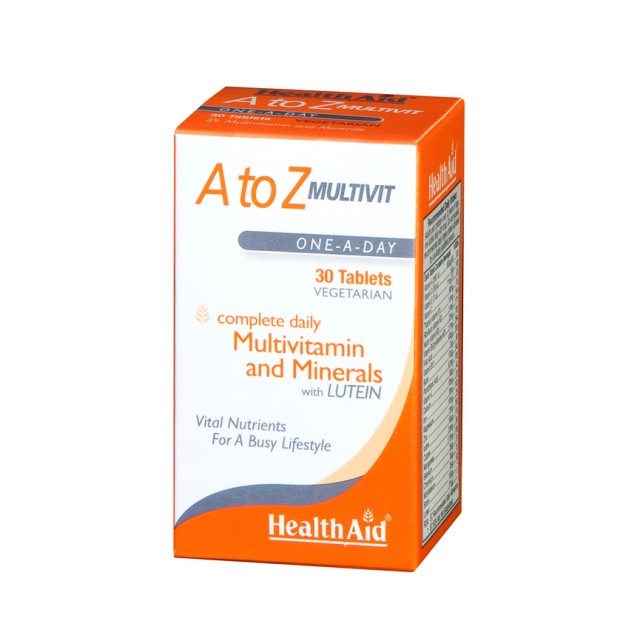Health Aid A to Z Multivitamin Πολυβιταμίνη 30 Ταμπλέτες