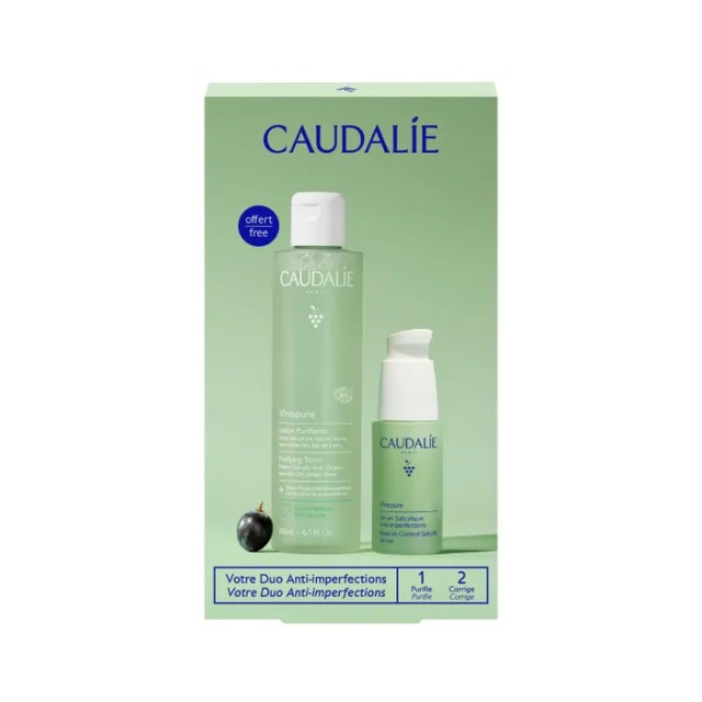 Caudalie Anti-Imperfection Duo Vinopure Serum 30ml &Vinopure Lotion 200ml