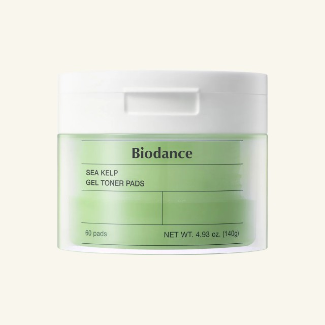Biodance Sea Kelp Gel Toner Pads 60pads- Επιθέματα Τόνωσης με Θαλάσσιο Φύκι για Καταπραυνση και Εξισορρόπηση Λιπαρότητας 60τμχ