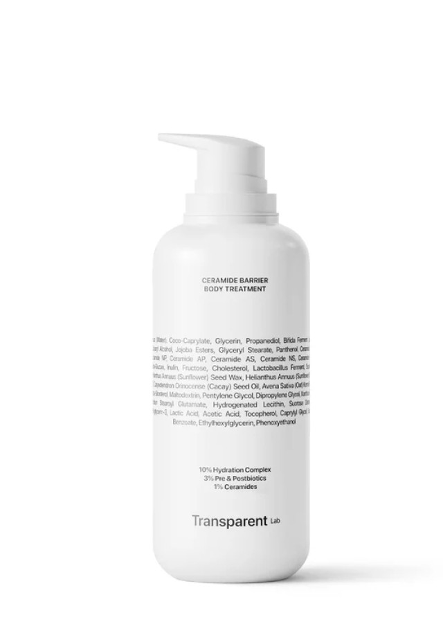 Transparent Lab – Ceramide Barrier Body Treatment- Σούπερ Ενυδατική Κρέμα Σωματος  400ml