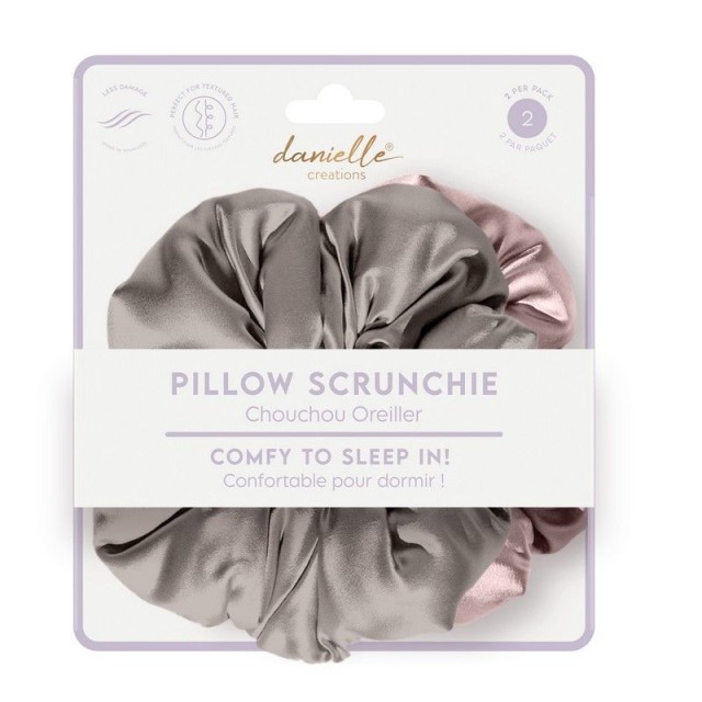 Danielle Creations Σετ με 2 σατέν Scruncies Μαλλιών ,2τεμ