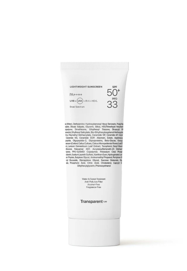 Transparent Lightweight Sunscreen SPF50+-Προηγμένη αντηλιακή προστασία με εξαιρετικά ελαφριά υφή 100ml