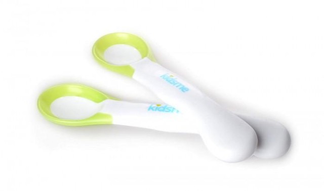 kidsme Κουτάλι σίτισης ιδανικής θερμοκρασίας χρώματος πράσινο¨ , 2τεμ.