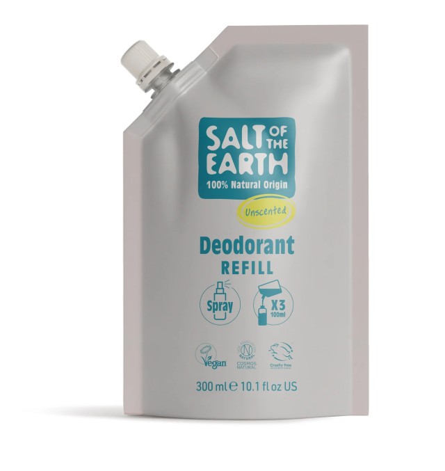 Salt of the Earth Unscented Spray Refill Pouch 300ML
