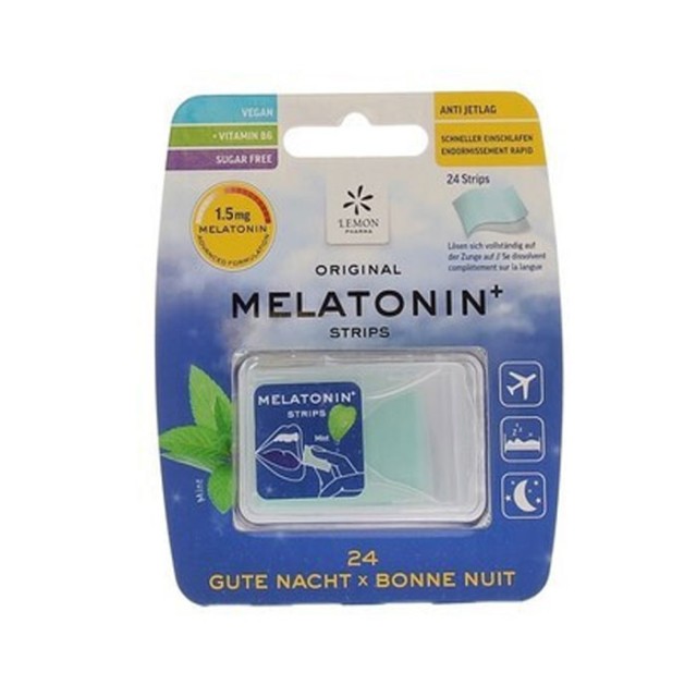 Lemon Pharma Ταινίες Μελατονίνης με Γεύση Μέντα, 24 τεμάχια