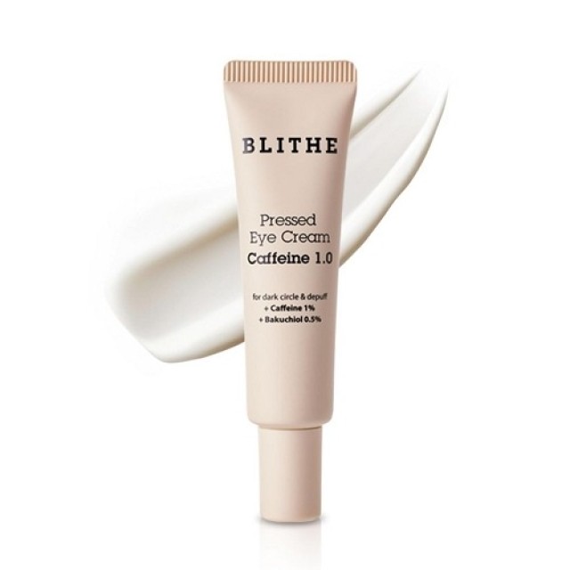 BLITHE  Pressed Eye Cream Caffeine 1.0-Αντιγηραντική κρέμα ματιών κατά των μαύρων κύκλων και του πρηξίματος 20ml