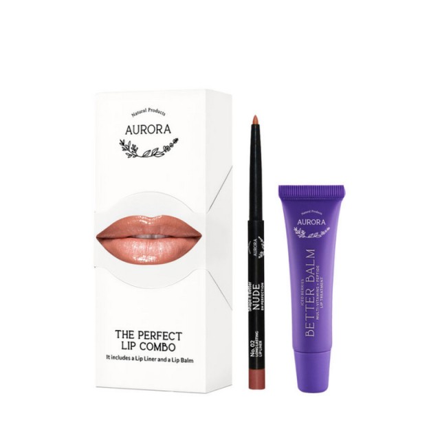 Aurora Perfect Lip Combo Nude Natural 2τμχ