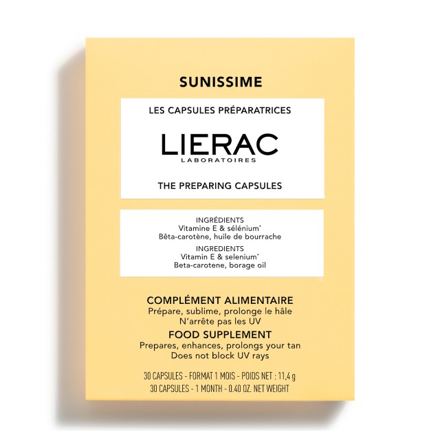 LIERAC SUNISSIME ΟΙ ΚΑΨΟΥΛΕΣ ΠΡΟΕΤΟΙΜΑΣΙΑΣ ΤΟΥ ΜΑΥΡΙΣΜΑΤΟΣ 30CAPS