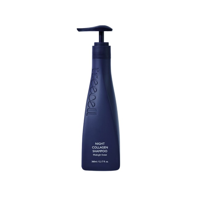 Treecell Night Collagen Shampoo Midnight Forest  – Σαμπουάν για Βαθύ Καθαρισμό και Ενδυνάμωση με Κολλαγόνο ,360ml