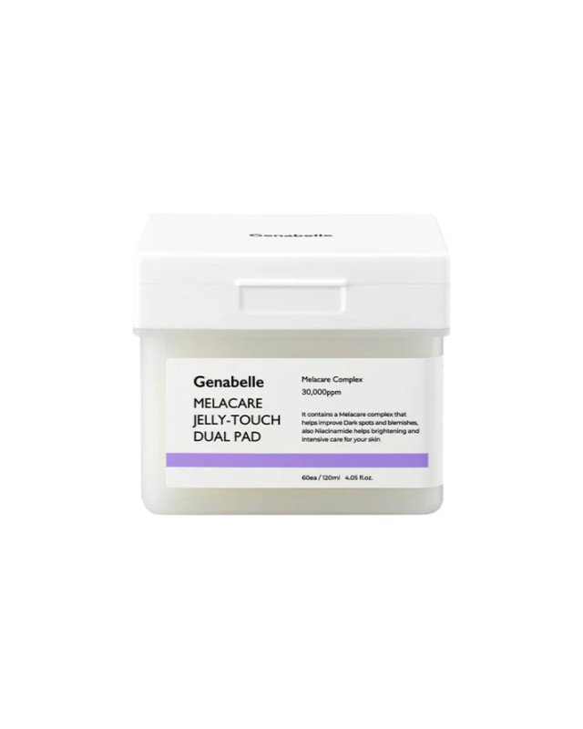 Genabelle  Melacare Jelly Touch Dual Pad -Τόνωση , Ενυδάτωση & Πανάδες ,60τεμ