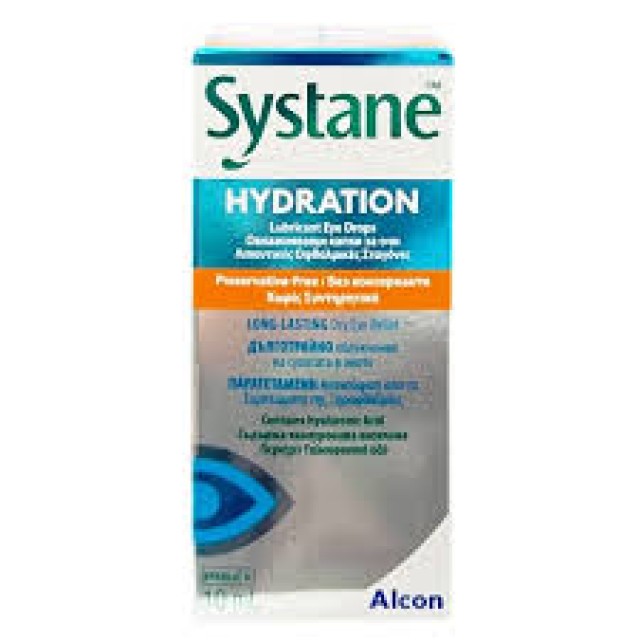 Systane Hydration Λιπαντικές Οφθαλμικές Σταγόνες χωρίς Συντηρητικά 10ml