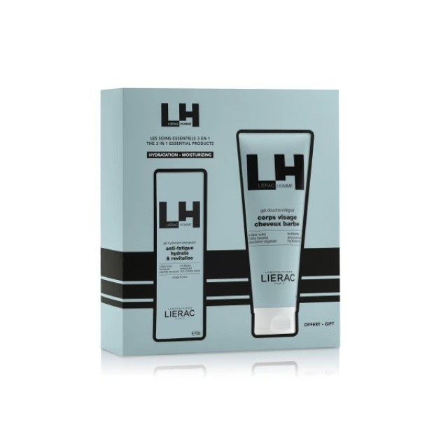 Lierac Promo Homme Ενυδατικό Gel για Τόνωση 50ml & Δώρο Shower Gel 200ml