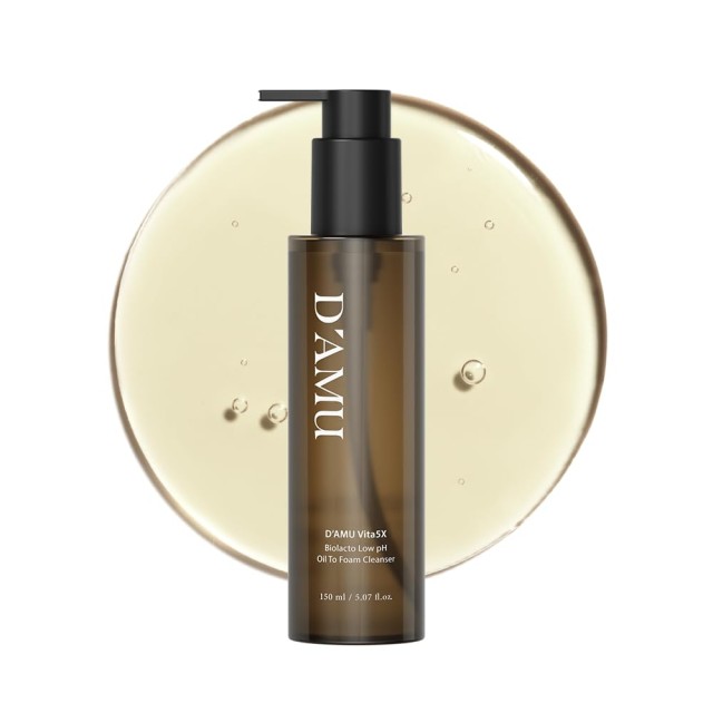 DAMU Vita5X Biolacto Low pH Oil To Foam Cleanser- Καθαριστικό 2 σε 1 έλαιο σε αφρό για βαθύ καθαρισμό, αφαίρεση μακιγιάζ 150ml