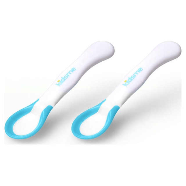 Kidsme Κουτάλι σίτισης ιδανικής θερμοκρασίας χρώματος μπλέ¨ , 2τεμ.