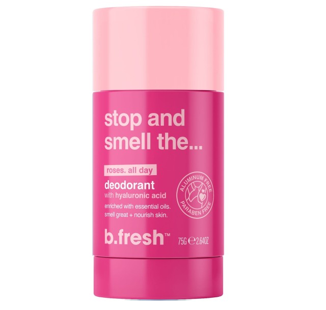 b.fresh Stop And Smell The... Roses Deodorant Χωρίς Αλουμίνιο Εφαρμόσιμο αποσμητικό, 50g
