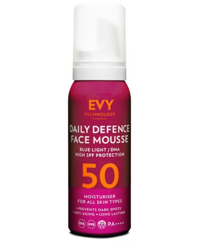 EVY Technology Daily Defence Skin Cancer Awareness Αντηλιακή Προσώπου SPF50 75ml