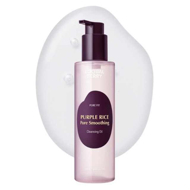Eqqualberry Purple Rice Pore Smoothing Cleansing Oil 200ml – Λάδι Καθαρισμού Για λείανση Πόρων 200ml