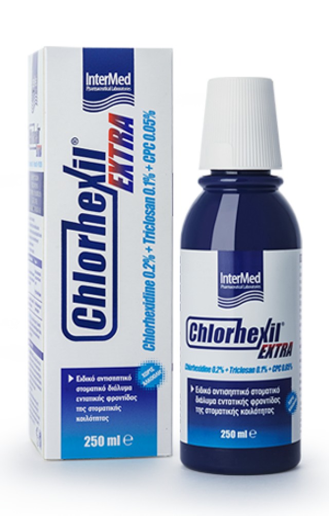 InterMed Chlorhexil Extra Mouthwash Eντατική Φροντίδα,250ml