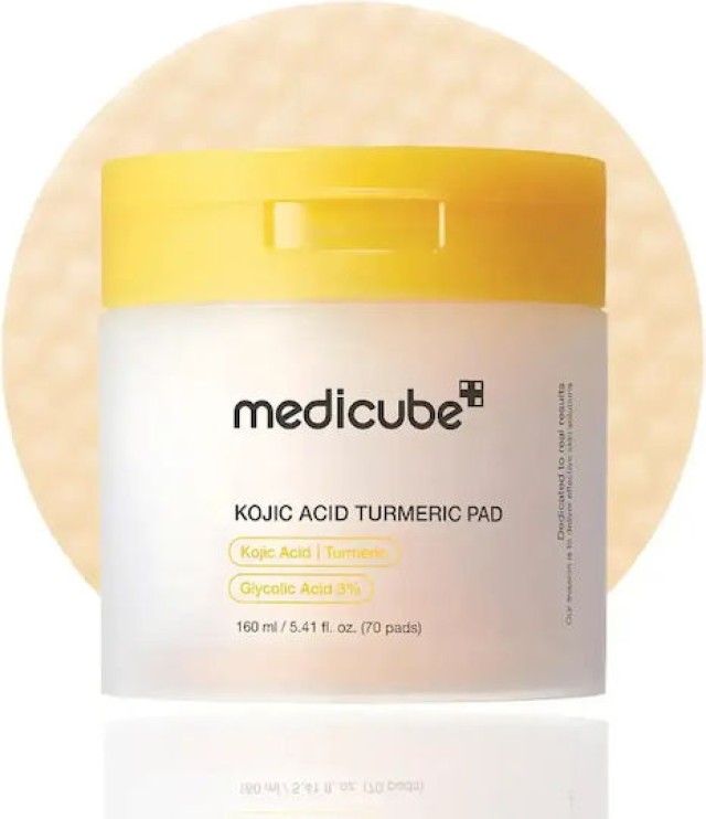 Medicube Kojic Acid Turmeric Pad - Toner Pads για Λάμψη και Λεύκανση70τμχ