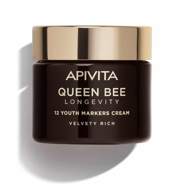 Apivita Queen Bee Longevity Rich Day Cream Πλούσια Βελούδινη Κρέμα Για Δράση Σε 12 Δείκτες Νεότητας 50ml