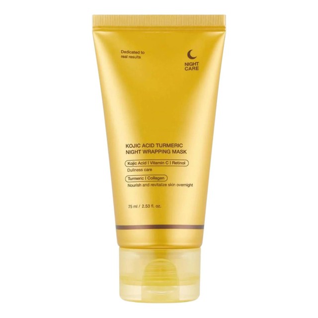 MEDICUBE Kojic Acid Turmeric Night Wrapping Mask – Μάσκα Νύχτας Λάμψης & Σύσφιξης με Κοζικό Οξύ & Κουρκουμά 75ml
