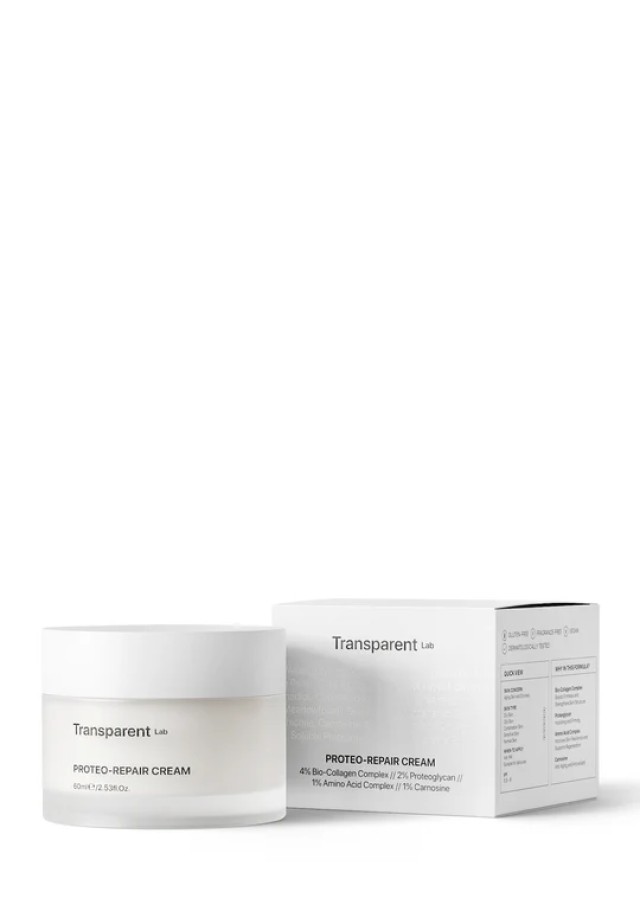 Transparent Proteo Repair Cream- Κρέμα προσώπου για την αντιγήρανση, την ενυδάτωση και τη σύσφιξη,60ml