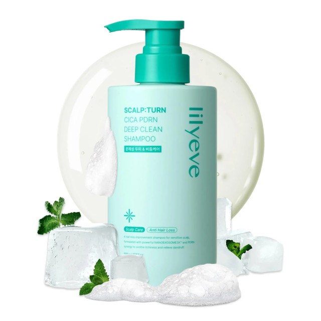 lilyeve SCALPTURN Shampoo Cica PDRN Deep Clean Shampoo 500g