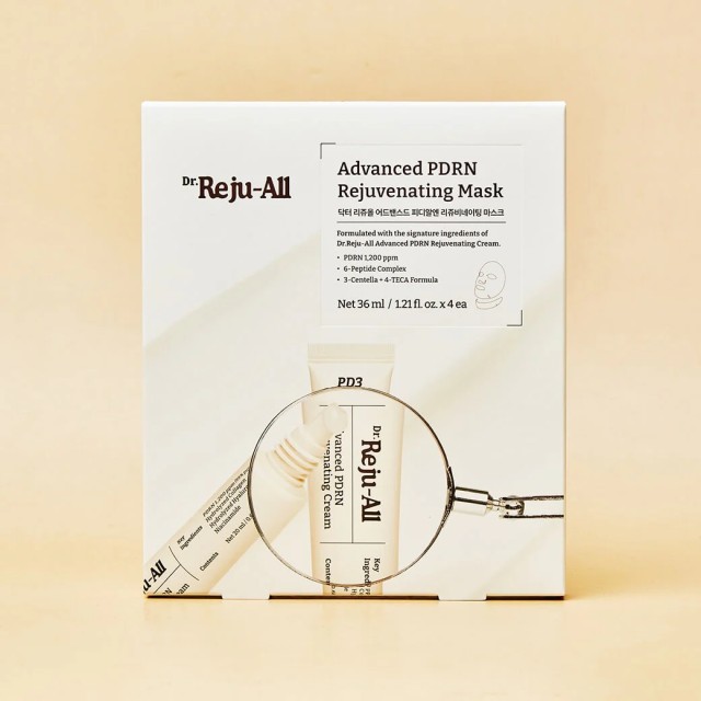 Dr.Reju-All Advanced  PDRN Rejuvenating Mask-Αναζωογονητική Μάσκα Προσώπου & Λαιμού με PDRN, Κολλαγόνο & Πεπτίδια