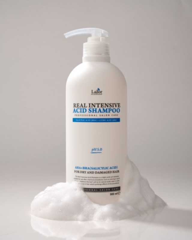 Lador Real Intensive Acid Shampoo | Hydrating, Nourishing, Strengthening & Moisturizing Shampoo | Dry & Damaged Hair | Sensitive & Irritated scalp, 900ml