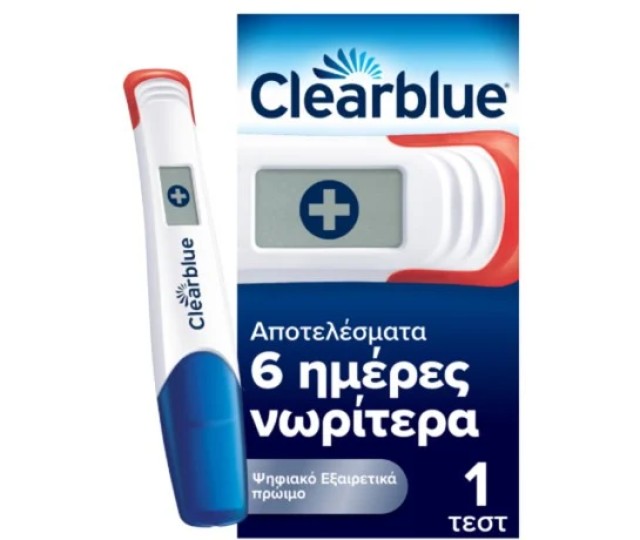 Clearblue Τεστ Εγκυμοσύνης Ψηφιακό Εξαιρετικά Πρώιμη Ανίχνευση, 1τεμ