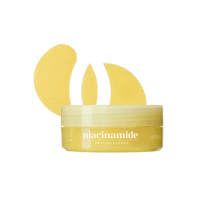 MISSHA Airy Fit Niacinamide Brightening Face & Eye Patch-Λάμψη για τα μάτια και το πρόσωπο 60ptcs
