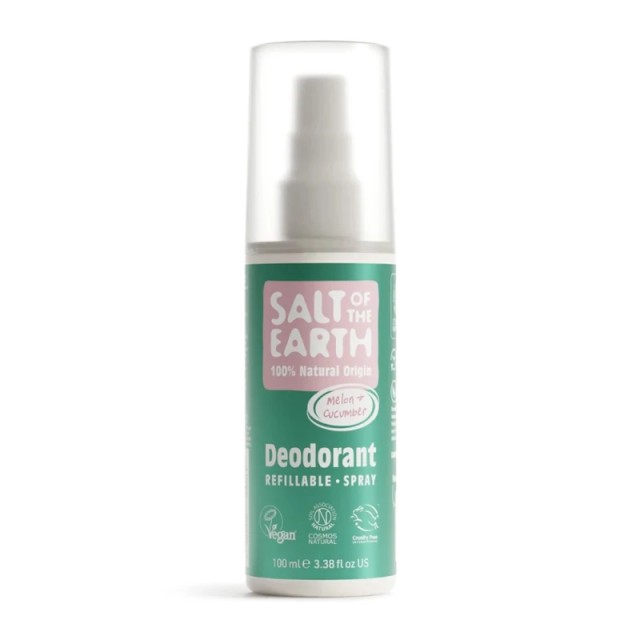 Salt of the Earth Vegan Natural Deodorant Spray Melon & Cucumber Αποσμητικό Σπρέι 100ml