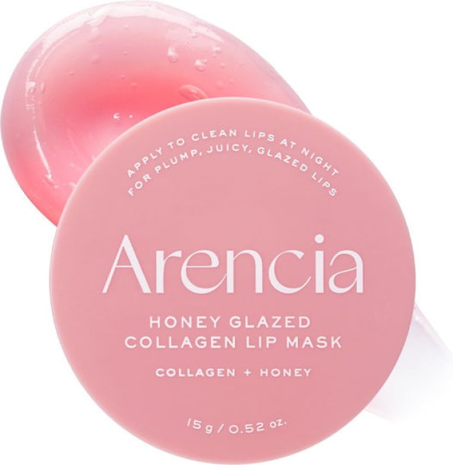Arencia  Honey Glazed Collagen Lip Mask - Εντατική Μάσκα Χειλιών για Ενυδάτωση & Όγκο 15g ,1τεμ